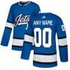 Custom Winnipeg Jets Jersey Name And Number Blue Alternate