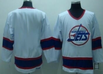 Custom Winnipeg Jets Jersey Name And Number White CCM 8 Custom Winnipeg Jets Jersey Name And Number White CCM