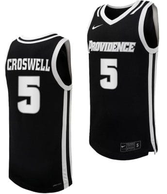 Ed Croswell Jersey #5 Providence Friars Replica College Basketball Black Uniform