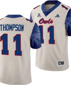 FAU Owls Casey Thompson Jersey #11 Alternate Football Game Sand 2023
