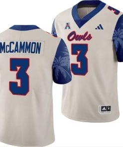 FAU Owls Larry McCammon Jersey #3 Alternate Football Game Sand 2023