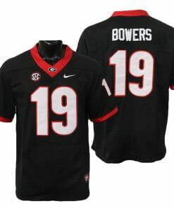 Georgia Bulldogs Brock Bowers Jersey #19 College Football Game Black Alternative