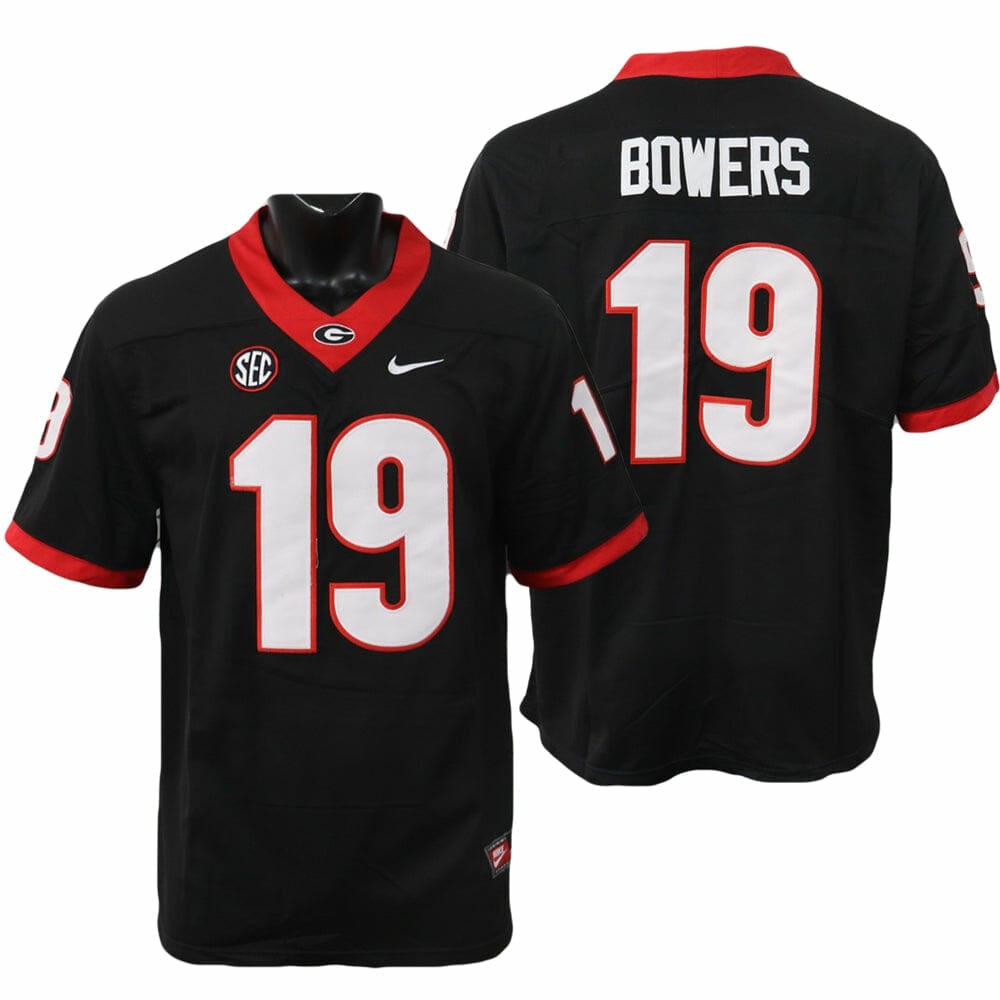 Brock Bowers Black Georgia Football Jersey Catch Surf Beater