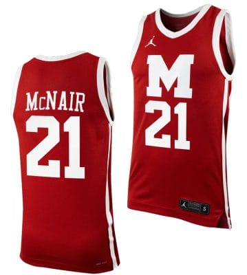 Joemel McNair Jersey #21 Morehouse Tigers Replica College Basketball Maroon