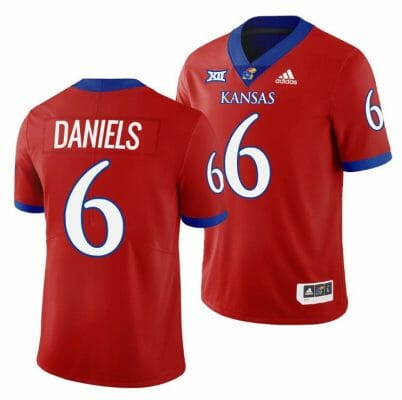 Kansas Jayhawks Jalon Daniels Jersey #6 College Football Red