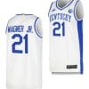 Kentucky Wildcats Dajuan Wagner Jr Jersey #21 Limited Retro Basketball White 2023-24 3 Kentucky Wildcats Dajuan Wagner Jr Jersey #21 Limited Retro Basketball White 2023-24