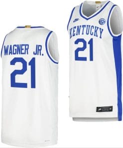 Kentucky Wildcats Dajuan Wagner Jr Jersey #21 Limited Retro Basketball White 2023-24