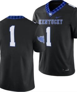 Kentucky Wildcats Jersey #1 Alternate Football Game Black 2023