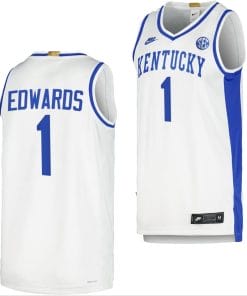 Kentucky Wildcats Justin Edwards Jersey #1 Limited Retro Basketball White 2023-24