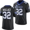 Kentucky Wildcats Trevin Wallace Jersey #32 Alternate Football Game Black 2023