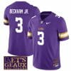 Lsu Tigers Odell Beckham Jr Jersey #3 College Football Let's Geaux Patch Stitched Purple 5 Lsu Tigers Odell Beckham Jr Jersey #3 College Football Let's Geaux Patch Stitched Purple