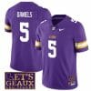Lsu Tigers Jayden Daniels Jersey #5 College Football Let's Geaux Patch Stitched Purple 5 Lsu Tigers Jayden Daniels Jersey #5 College Football Let's Geaux Patch Stitched Purple