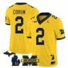 Michigan Wolverines Blake Corum Jersey Special #2 College Football 2023 Stitched Maize