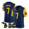 Michigan Wolverines Donovan Edwards Jersey #7 Special College Football 2023 Stitched Maize Sleeves