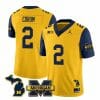 Michigan Wolverines Blake Corum Jersey Special #2 College Football 2023 Stitched Navy Sleeves