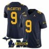 Michigan Wolverines JJ McCarthy Jersey Special #9 College Football 2023 Stitched Navy