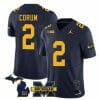 Michigan Wolverines Blake Corum Jersey Special #2 College Football 2023 Stitched Navy