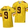 Maryland Terrapins Billy Edwards Jr Jersey #9 College Football Gold 2023 Script Uniform