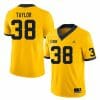 Michigan Wolverines Joe Taylor Jersey #18 College Football Game Yellow