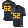 Michigan Wolverines Karsen Barnhart Jersey #52 College Football Game Navy