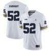 Michigan Wolverines Karsen Barnhart Jersey #52 College Football Game White