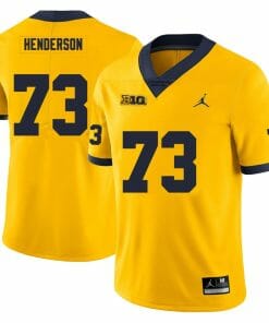 Michigan Wolverines LaDarius Henderson Jersey #73 College Football Game Yellow