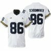 Michigan Wolverines Luke Schoonmaker Jersey #86 College Football Game White 7 Michigan Wolverines Luke Schoonmaker Jersey #86 College Football Game White