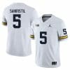 Michigan Wolverines Mike Sainristil Jersey #5 College Football Game White 6 Michigan Wolverines Mike Sainristil Jersey #5 College Football Game White