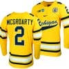 Michigan Wolverines Rutger McGroarty Jersey #2 NCAA Hockey Tournament Maize 2023 4 Michigan Wolverines Rutger McGroarty Jersey #2 NCAA Hockey Tournament Maize 2023