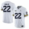Michigan Wolverines Tavierre Dunlap Jersey #22 College Football Game White