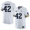 Michigan Wolverines Trevor Andrews Jersey #42 College Football Game White