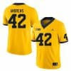 Michigan Wolverines Trevor Andrews Jersey #42 College Football Game Yellow