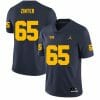 Michigan Wolverines Zak Zinter Jersey #65 College Football Game Navy