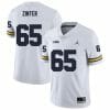 Michigan Wolverines Zak Zinter Jersey #65 College Football Game White