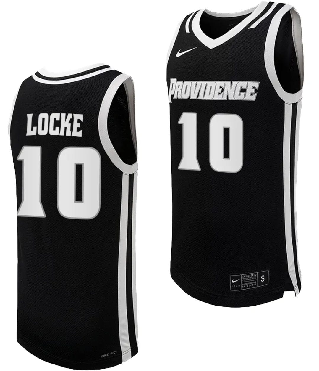 Noah Locke Jersey #10 Providence Friars Replica College Basketball Black Uniform 1 Noah Locke Jersey #10 Providence Friars Replica College Basketball Black Uniform