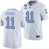North Carolina Tar Heels #11 Josh Downs Jersey Football White Player All Stitched 6 North Carolina Tar Heels #11 Josh Downs Jersey Football White Player All Stitched