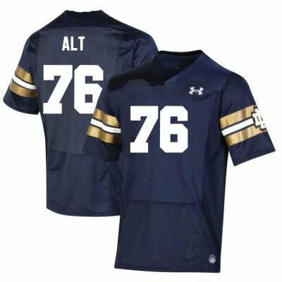 Notre Dame Fighting Irish Joe Alt Jersey #76 College Football Navy
