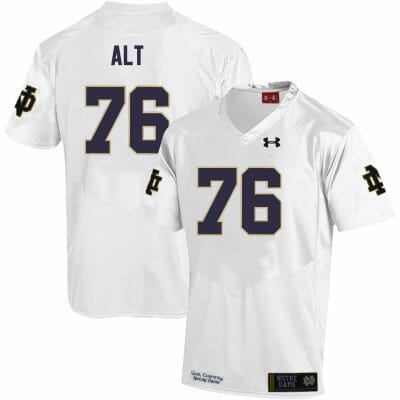 Notre Dame Fighting Irish Joe Alt Jersey #76 College Football White