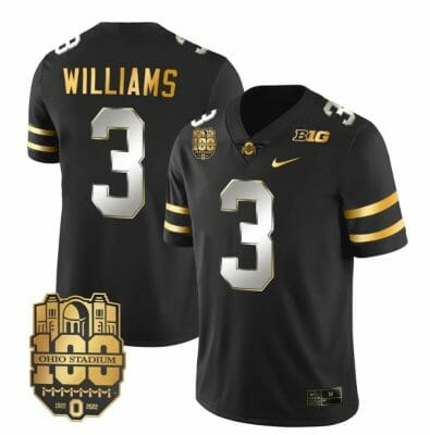 Ohio State Buckeyes Miyan Williams Jersey #3 College Football Stitched Black Limited