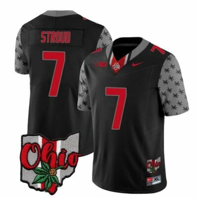 Ohio State Buckeyes CJ Stroud Jersey #7 College Football Stitched Alternate 2023 Black 8 Ohio State Buckeyes CJ Stroud Jersey #7 College Football Stitched Alternate 2023 Black