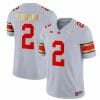 Ohio State Buckeyes Emeka Egbuka Jersey #2 College Football Stitched Gold Trim