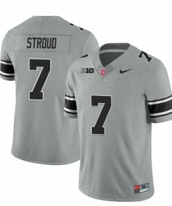 Ohio State Buckeyes CJ Stroud Jersey #7 College Football Stitched Black Gray