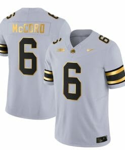 Ohio State Buckeyes Kyle McCord Jersey #6 College Football Stitched Gay Gold