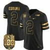 Ohio State Buckeyes Emeka Egbuka Jersey #2 College Football Stitched Black Gold