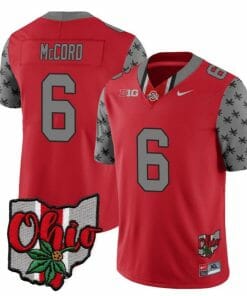 Ohio State Buckeyes Kyle Mccord Jersey #6 College Football Stitched Alternate 2023 Red