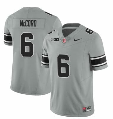 Ohio State Buckeyes Kyle Mccord Jersey #6 College Football Stitched Black Gray