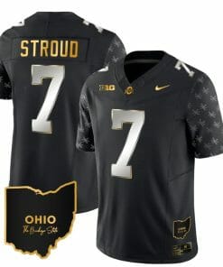 Ohio State Buckeyes CJ Stroud Jersey #7 College Football Stitched Alternate Black Limited