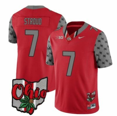 Ohio State Buckeyes CJ Stroud Jersey #7 College Football Stitched Alternate 2023 Red