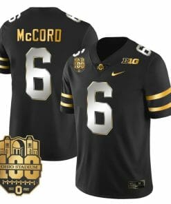 Ohio State Buckeyes Kyle McCord Jersey #6 College Football Stitched Black Limited
