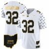 Ohio State Buckeyes Treveyon Henderson Jersey #32 College Football Stitched Alternate White Gold
